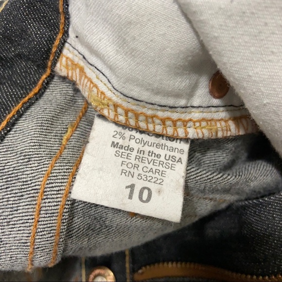 David Kahn Boot Cut Jeans Wear Women’s Black With a Faded Design. Size 10 - Picture 5 of 7